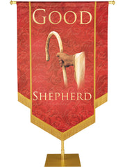 Good Shepherd Embellished Names of Christ Handmade Banner