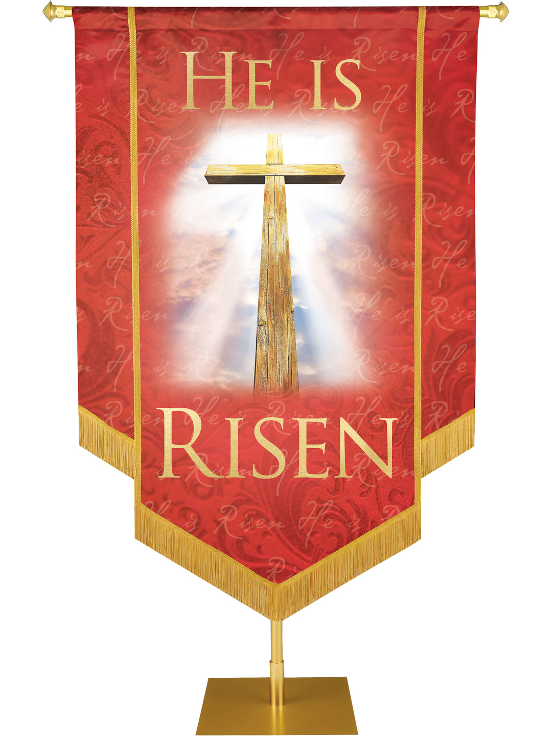 Easter He Is Risen Handmade Banner