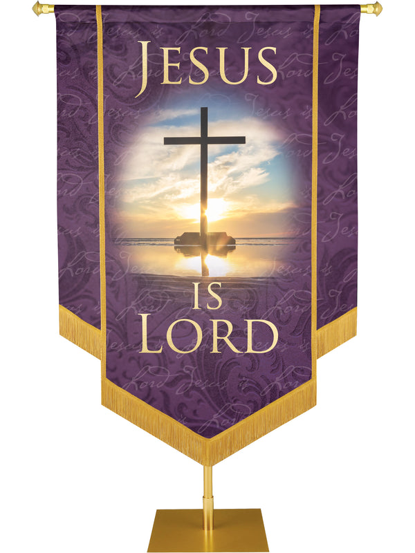 Names of Christ Jesus Is Lord Embellished Banner