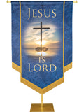 Names of Christ Jesus Is Lord Embellished Banner - Handcrafted Banners - PraiseBanners