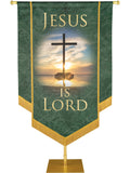 Names of Christ Jesus Is Lord Embellished Banner - Handcrafted Banners - PraiseBanners