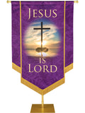 Names of Christ Jesus Is Lord Embellished Banner - Handcrafted Banners - PraiseBanners