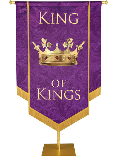 King of Kings Embellished Names of Christ Handmade Banner