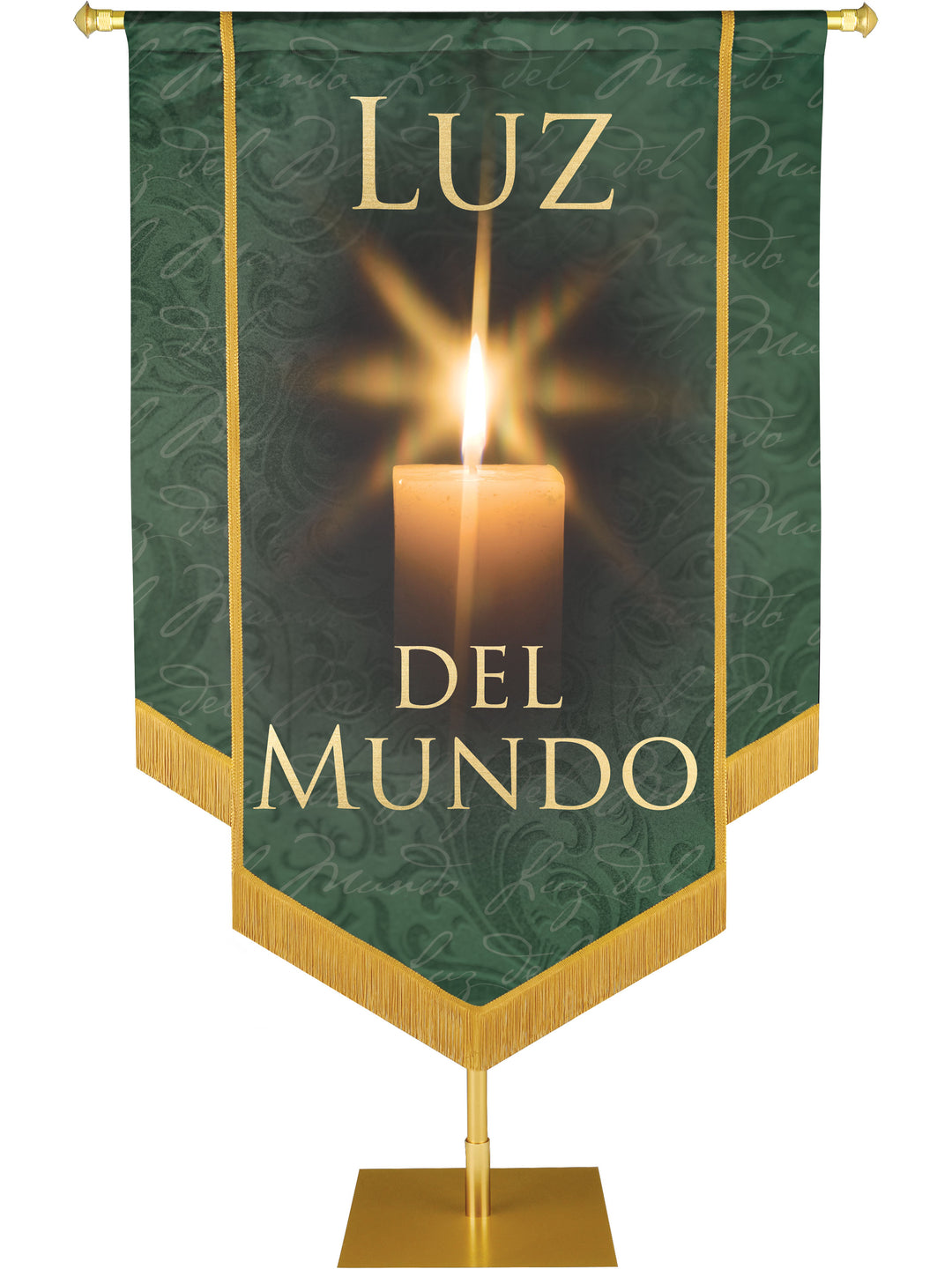 Luz Del Mundo Embellished Banner - Handcrafted Banners - PraiseBanners