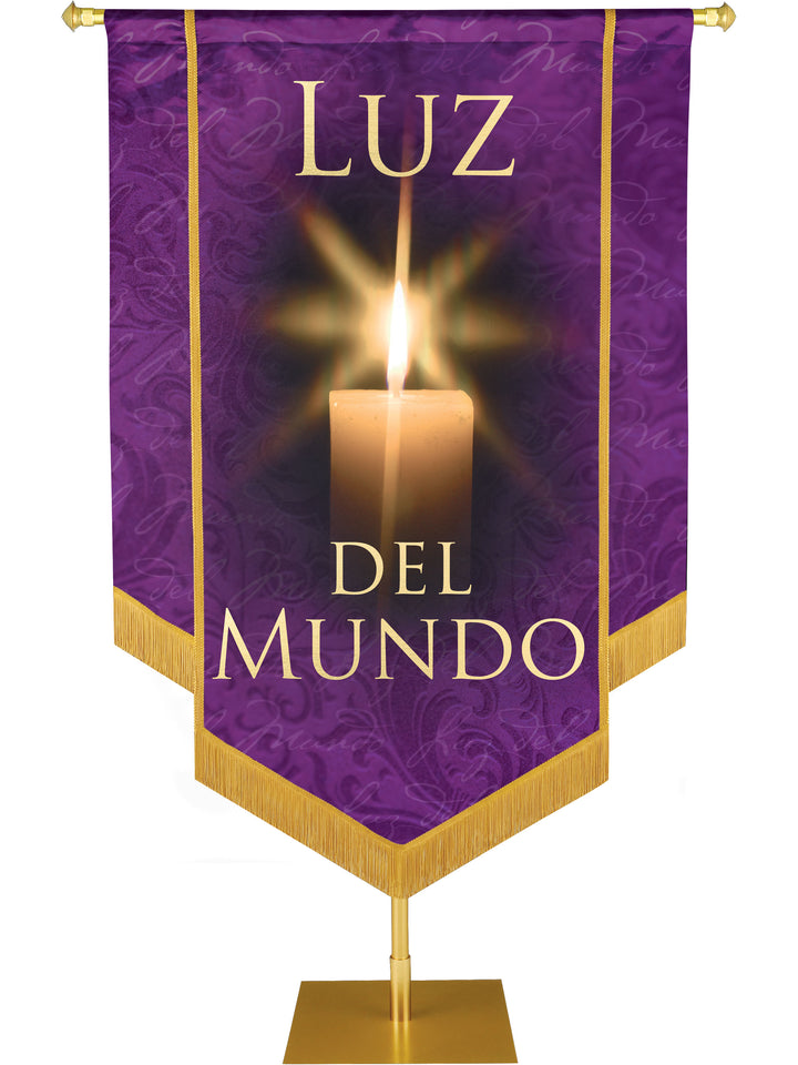 Luz Del Mundo Embellished Banner - Handcrafted Banners - PraiseBanners