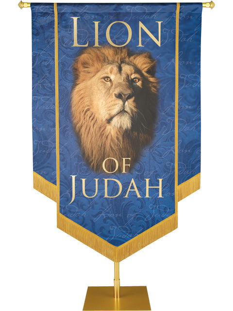 Names of Christ Lion of Judah Embellished Banner - Handcrafted Banners - PraiseBanners