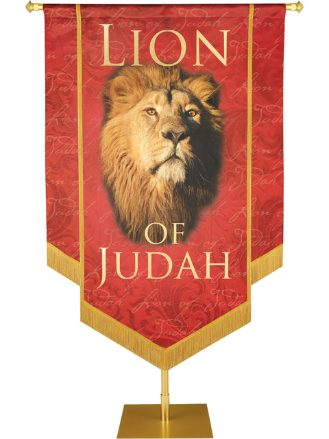 Names of Christ Lion of Judah Embellished Banner - Handcrafted Banners - PraiseBanners