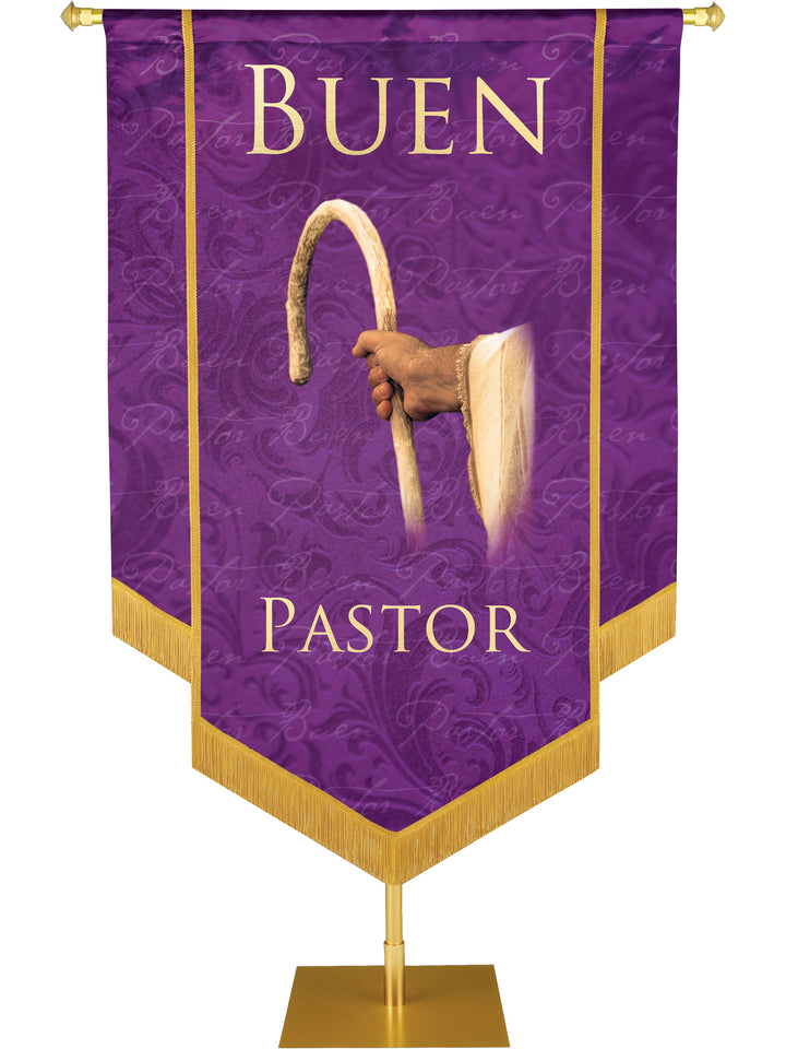 Buen Pastor Embellished Banner - Handcrafted Banners - PraiseBanners