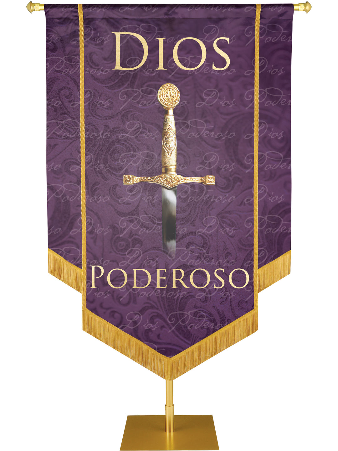 Dios Poderoso Embellished Banner - Handcrafted Banners - PraiseBanners