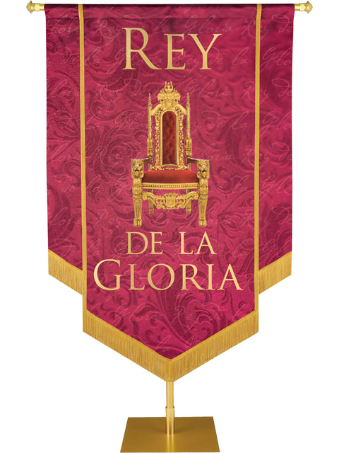 Rey De Gloria Embellished Banner - Handcrafted Banners - PraiseBanners