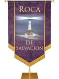 Roca De Salvacion Embellished Banner - Handcrafted Banners - PraiseBanners