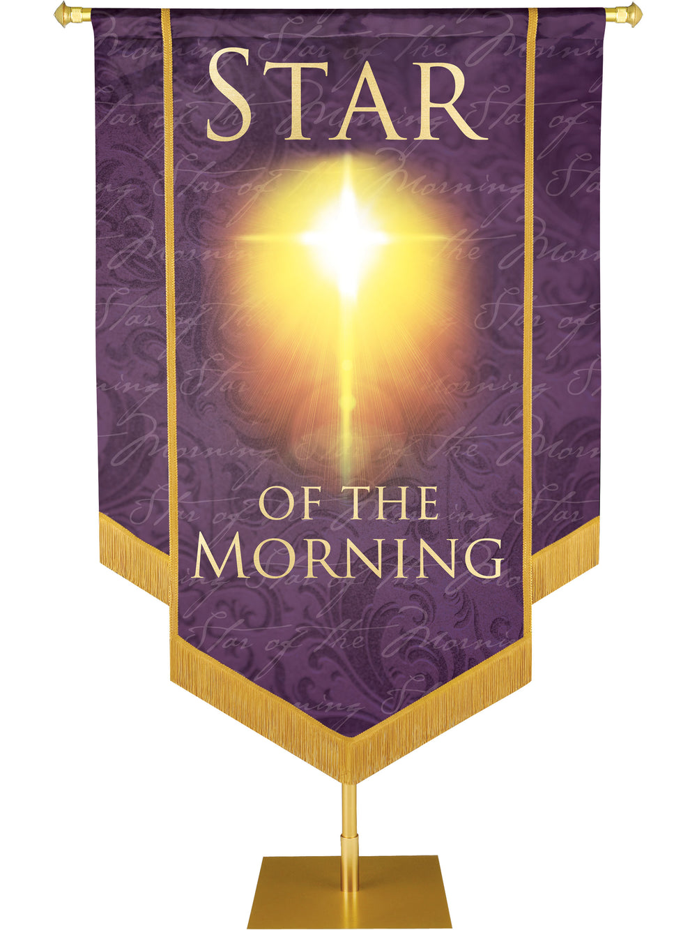 Names of Christ Star of the Morning Embellished Banner - Handcrafted Banners - PraiseBanners