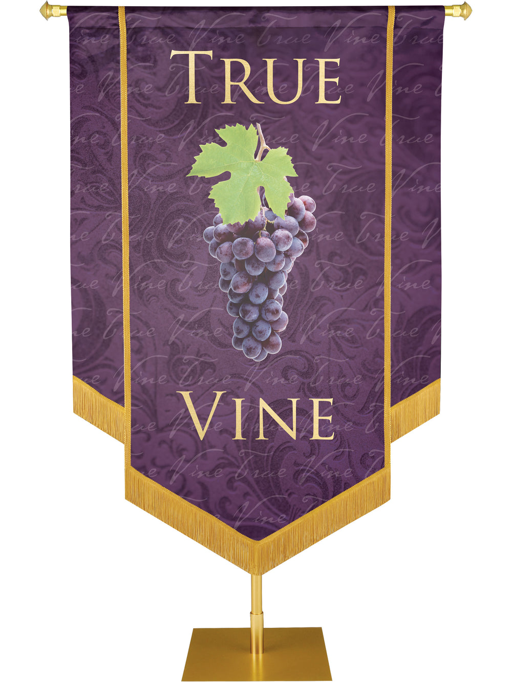 Names of Christ True Vine Embellished Banner - Handcrafted Banners - PraiseBanners
