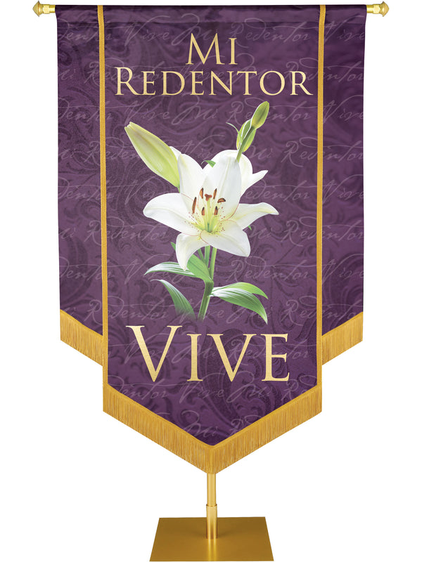 Mi Redentor Vive Embellished Banner