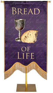 Names of Christ M-Shape Bread of Life Embellished Banner - Handcrafted Banners - PraiseBanners