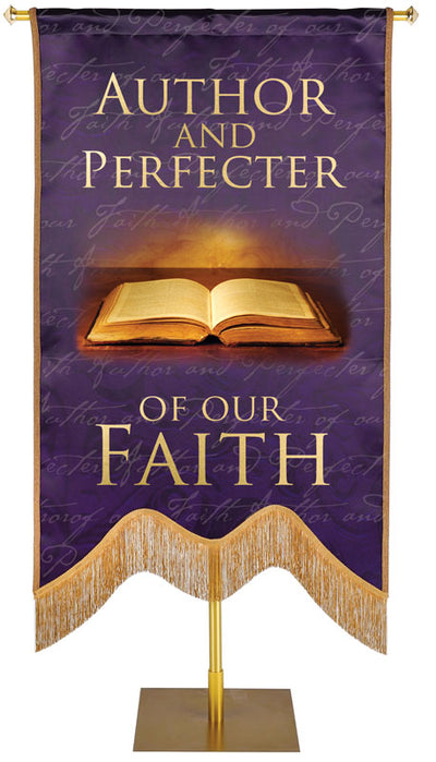 Author and Perfecter Embellished Names of Christ Handmade Banner Sculpted M Style