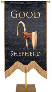 Names of Christ M-Shape Good Shepherd Embellished Banner - Handcrafted Banners - PraiseBanners