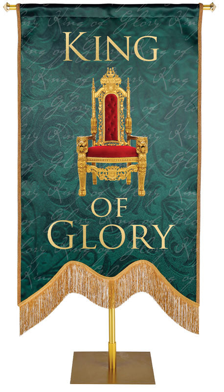 King of Glory Embellished Names of Christ Handmade Banner Sculpted M Style