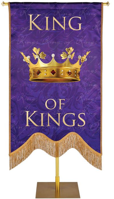 King of Kings Embellished Names of Christ Handmade Banner Sculpted M Style