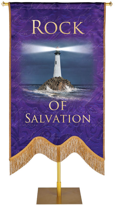 Rock of Salvation Sculpted M Style Hand-made Banner