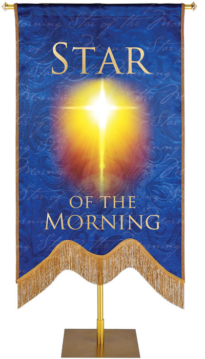 Star of the Morning Embellished Names of Christ Handmade Banner Sculpted M Style