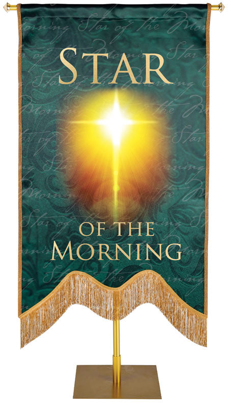 Names of Christ M-Shape Star of the Morning Embellished Banner - Handcrafted Banners - PraiseBanners