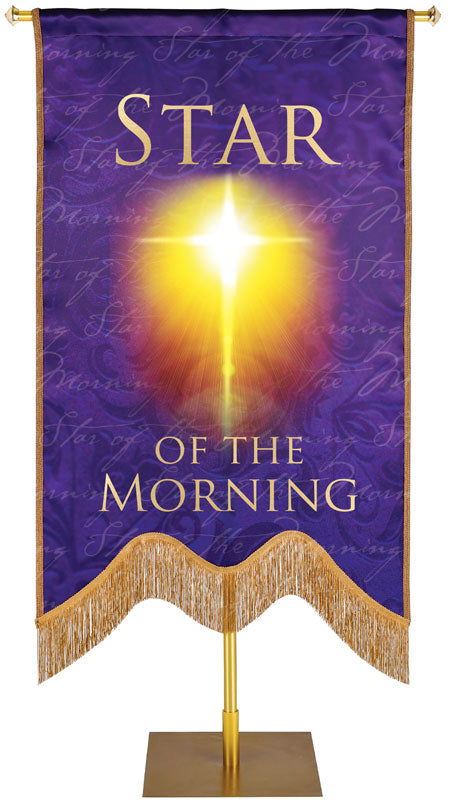 Names of Christ M-Shape Star of the Morning Embellished Banner - Handcrafted Banners - PraiseBanners