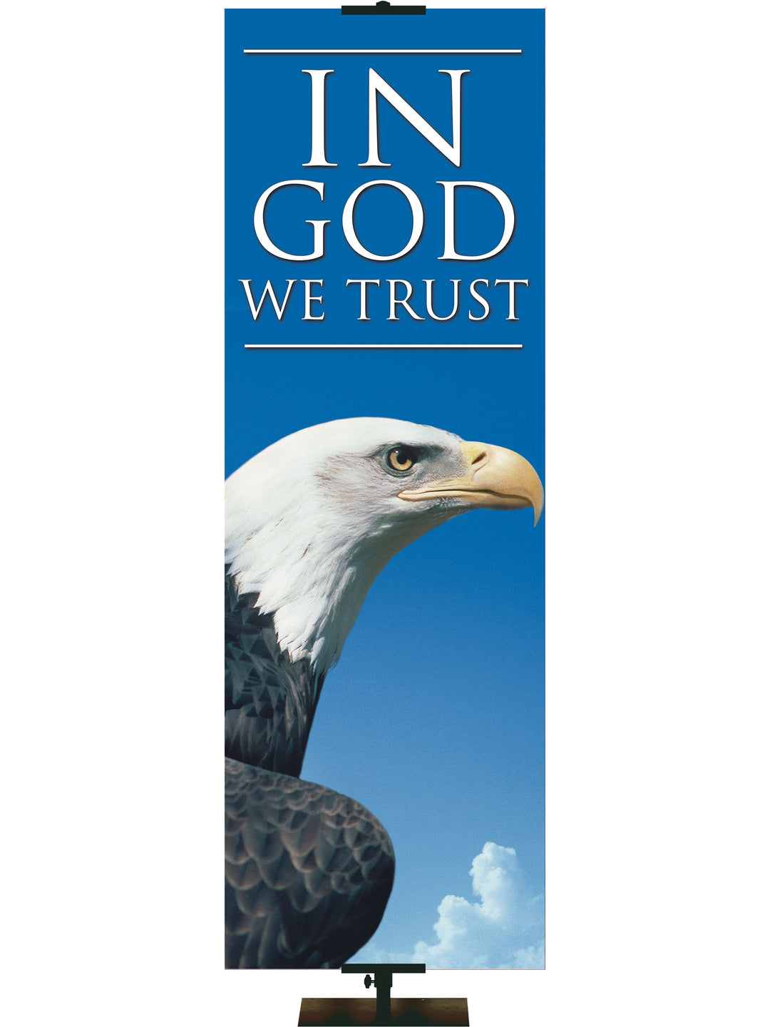 Patriotic In God We Trust Eagle - Patriotic Banners - PraiseBanners