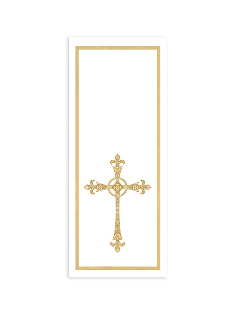 Golden Cross Pulpit Scarf - Paraments - PraiseBanners