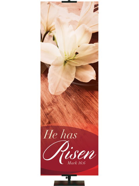 Passion of Christ He Has Risen - Easter Banners - PraiseBanners
