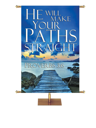 Path to Grace He Will Make Your Path Straight Dock Design - Easter Banners - PraiseBanners
