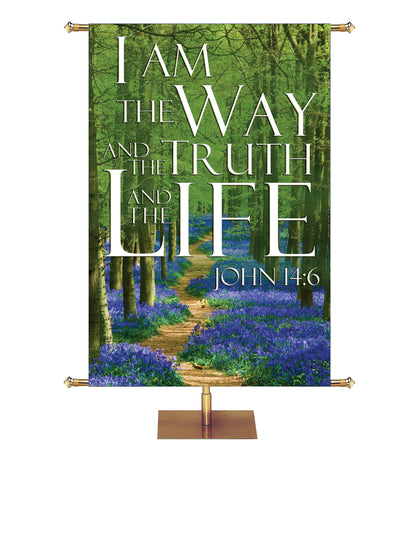 Path to Grace I Am the Way, the Truth Forest Design - Easter Banners - PraiseBanners