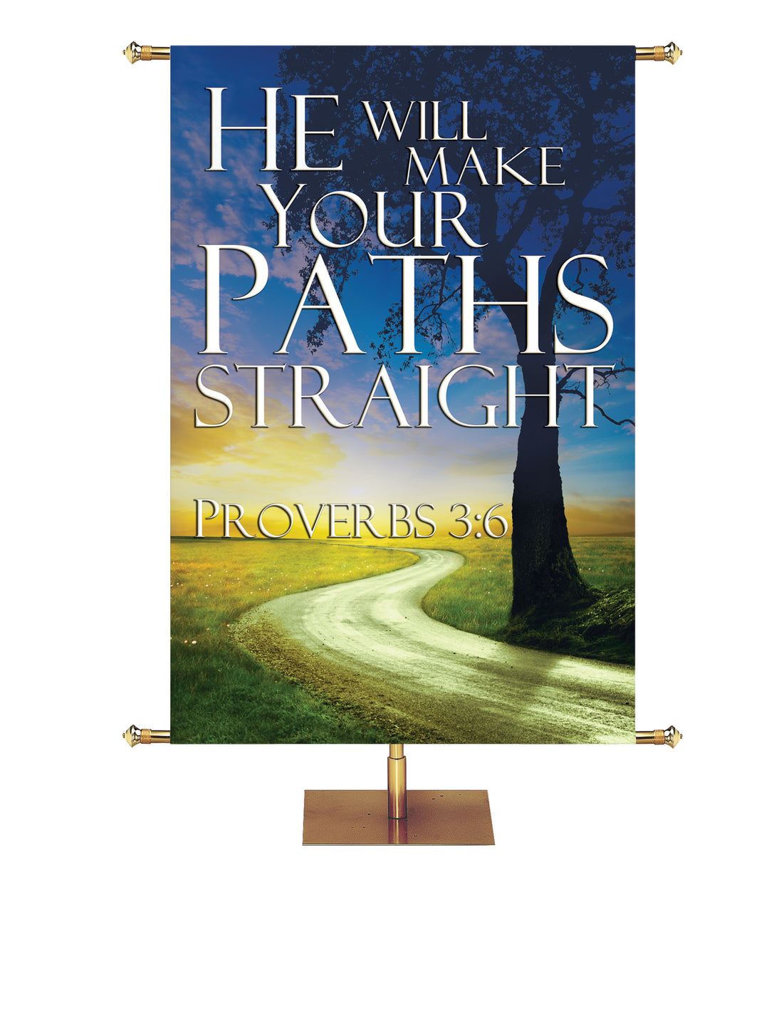 Path to Grace Show Me Your Ways O Lord Tree Design - Easter Banners - PraiseBanners