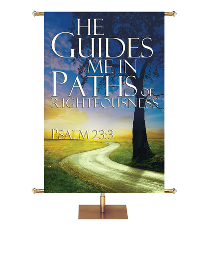 Path to Grace He Guides Me in Paths of Righteousness Tree Design - Easter Banners - PraiseBanners
