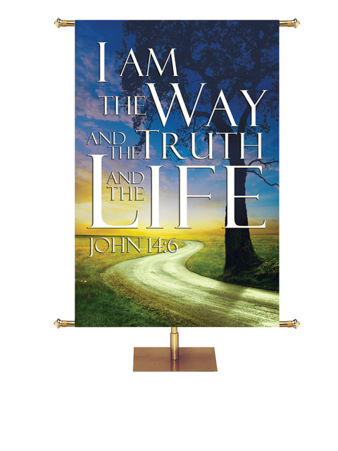 Path to Grace He Will Make Your Path Straight Tree Design - Easter Banners - PraiseBanners
