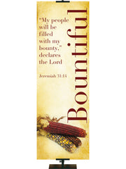 Rustic Autumn - Bountiful - Fall Banners - PraiseBanners