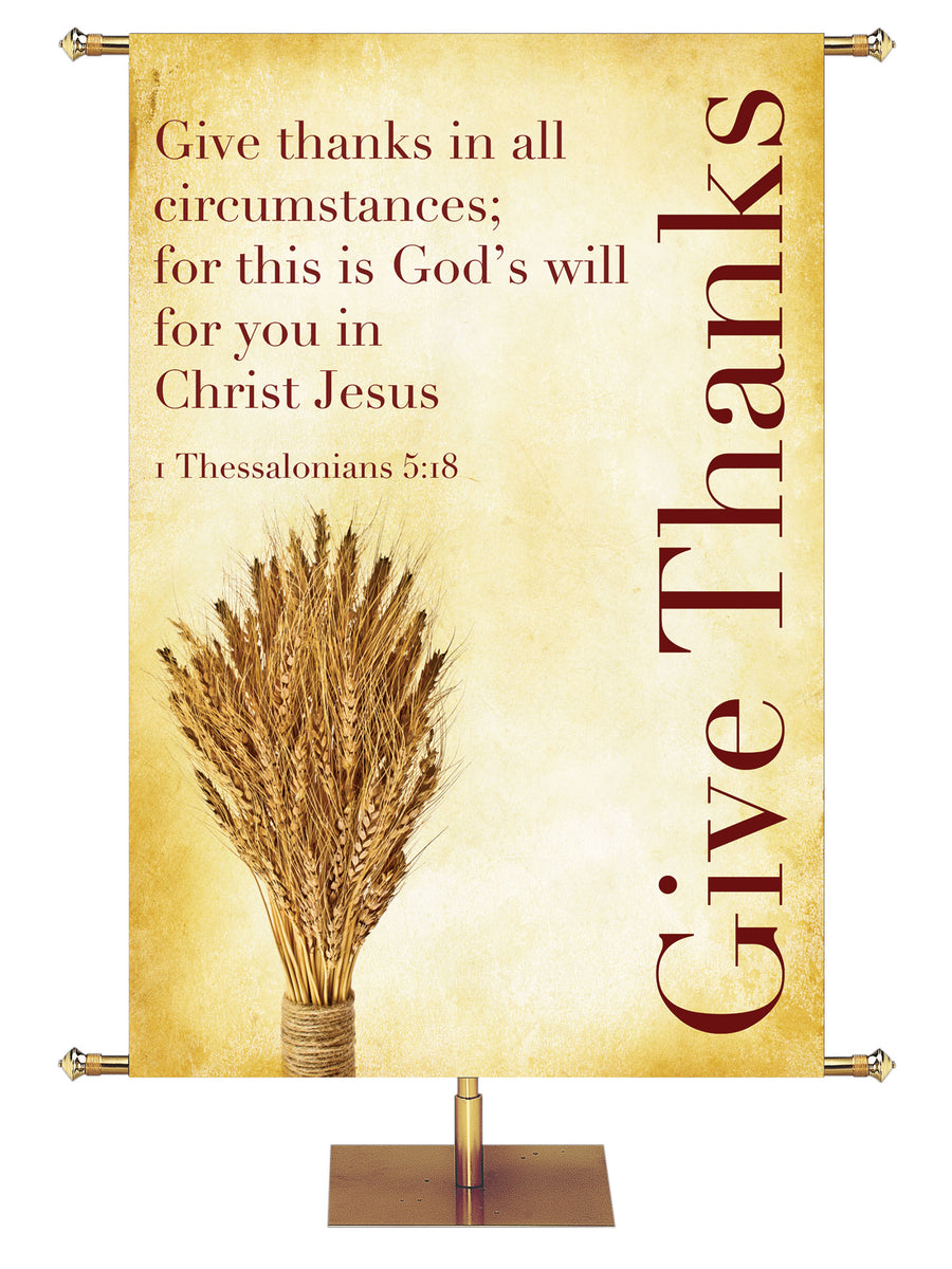 Rustic Autumn Church Banners - Warm, Earthy Designs for Fall Worship