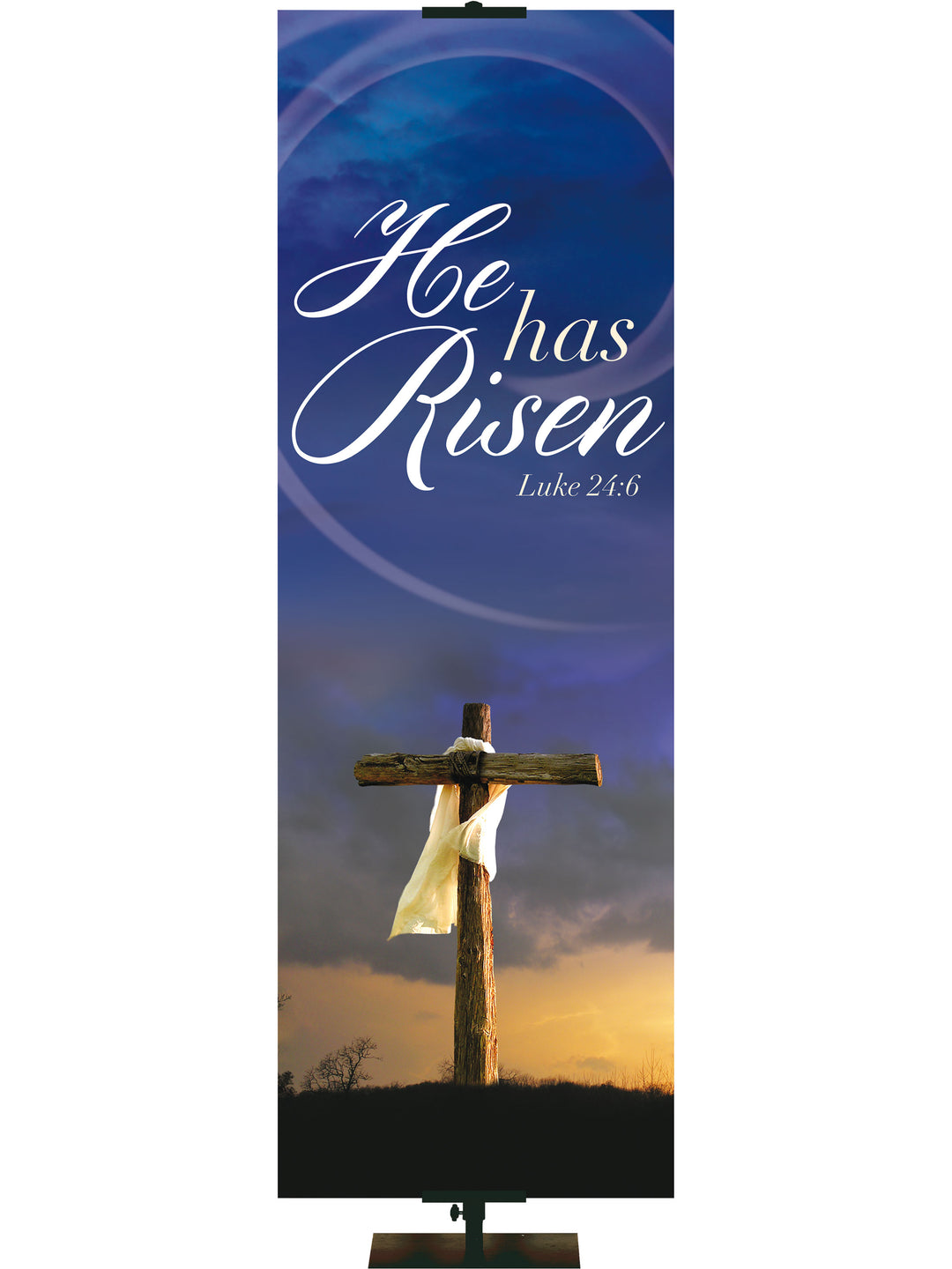 The Old Rugged Cross He Has Risen - Easter Banners - PraiseBanners