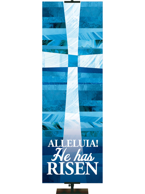Redeeming Love Alleluia He Has Risen Cross - Easter Banners - PraiseBanners