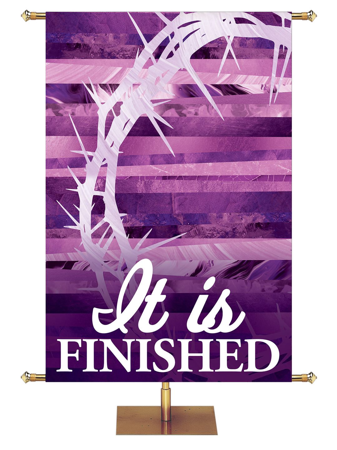 Redeeming Love It Is Finished Crown of Thorns - Easter Banners - PraiseBanners