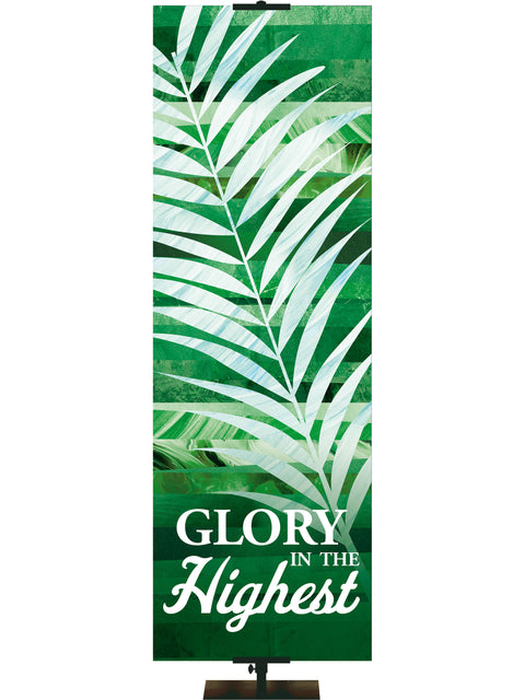 Redeeming Love Glory In The Highest Palm - Easter Banners - PraiseBanners