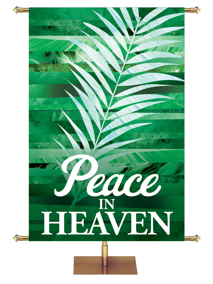 Redeeming Love Peace In Heaven Palm - Easter Banners - PraiseBanners