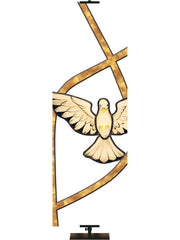 Sacred Christian Symbols Dove Banner