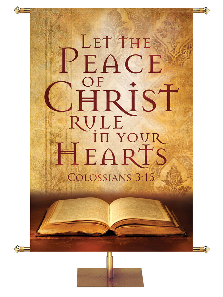 Scriptures For Life Let the Peace of Christ - Year Round Banners - PraiseBanners