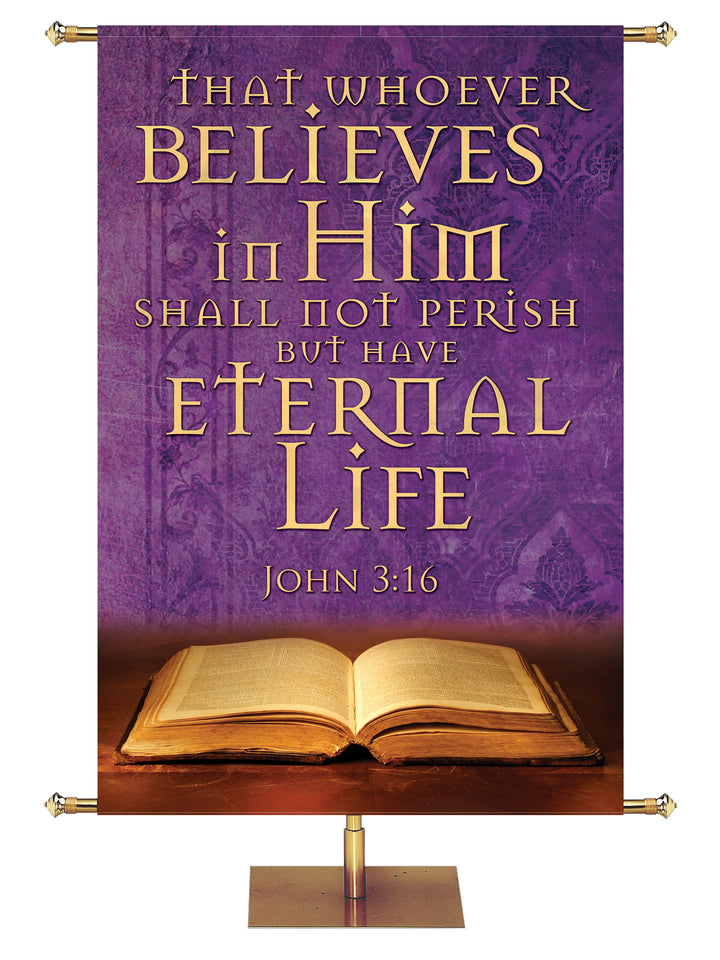 Scriptures For Life That Whoever Believes - Year Round Banners - PraiseBanners