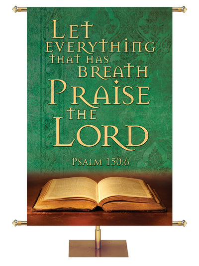 Praise the Lord Scriptures for Life Banner in 6 Color Options