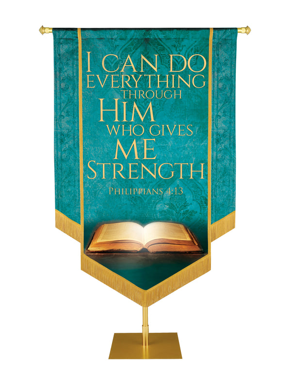 Holy Scriptures I Can Do Everything Through Him Embellished Banner