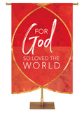 Scripture Silhouettes God So Loved the World - Year Round Banners - PraiseBanners
