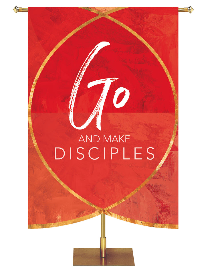 Scripture Silhouettes Go And Make Disciples - Year Round Banners - PraiseBanners