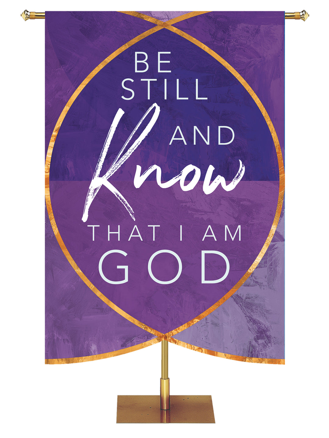Scripture Silhouettes Be Still and Know that I Am God - Year Round Banners - PraiseBanners